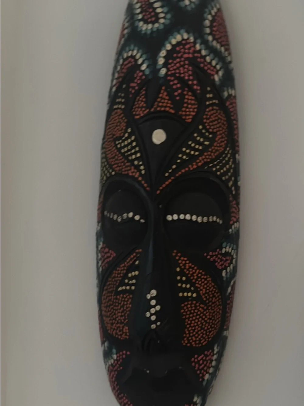 Decorative Tribal Wall Mask Set - Brown & Black